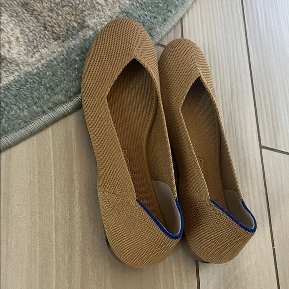 Rothy's Tan and Blue Flats - Picture 7 of 12